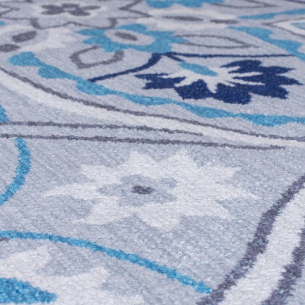Modrý prateľný koberec 170x120 cm Ellen - Flair Rugs-image-3