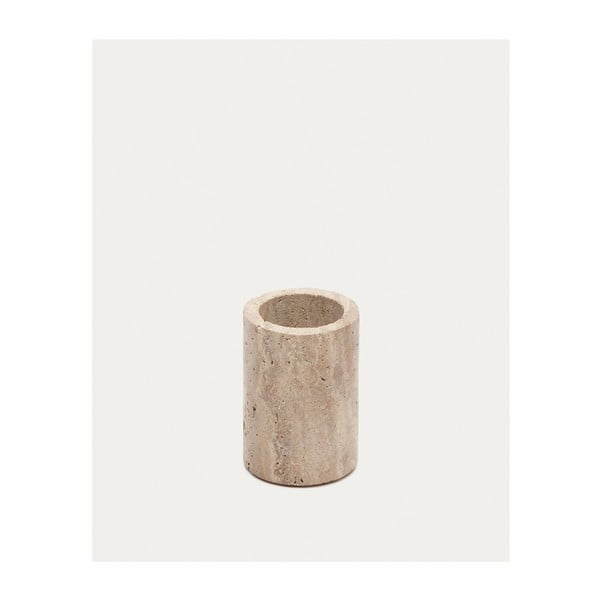 Béžový kamenný téglik na zubné kefky Macre – Kave Home-image-2