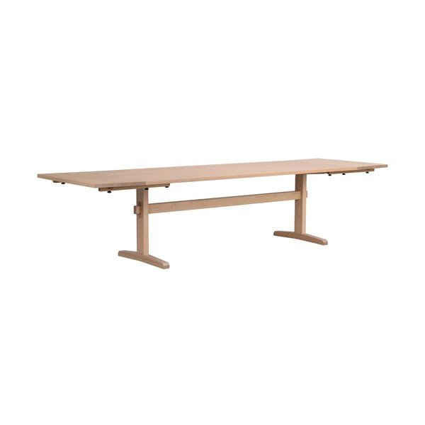 Rozkladací jedálenský stôl s doskou v dubovom dekore 240x95 cm Westville - Rowico-image-4