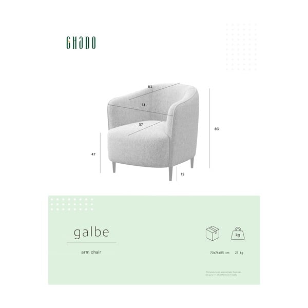 Ružové kreslo Galbe – Ghado-image-4