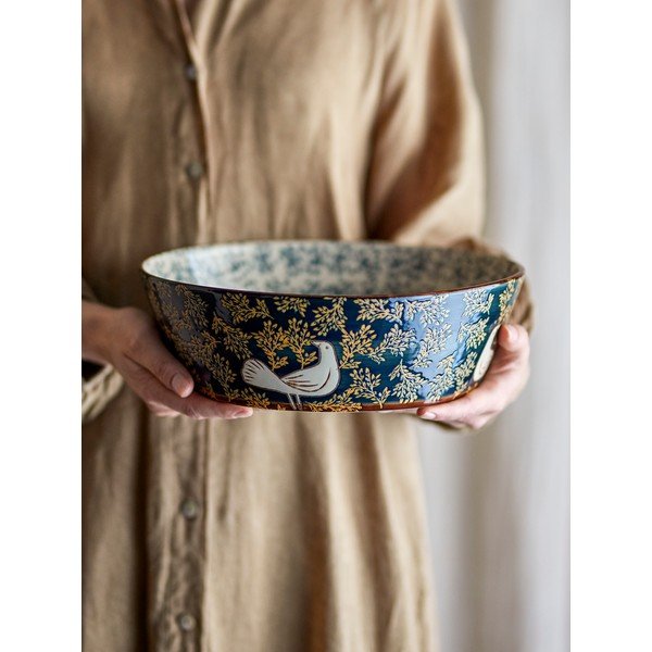 Modrá keramická misa ø 28 cm Hezha – Bloomingville-image-4