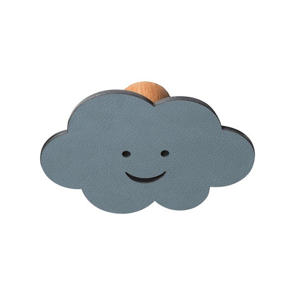 Modrý nástenný oceľový háčik Cloud Dot Nupo – LIND DNA