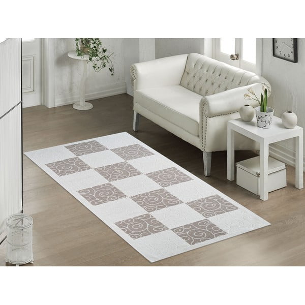 Béžový odolný koberec Vitaus Patchwork, 160 x 230 cm