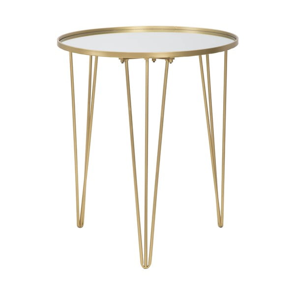 Okrúhly konferenčný stolík v zlatej farbe ø 50 cm Glam – Mauro Ferretti