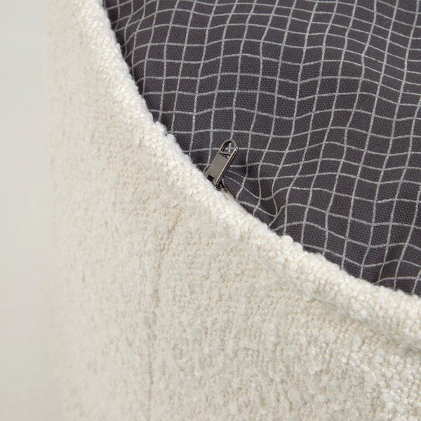 Biely sedací vak Kave Home Vicka, ø 70 cm-image-3