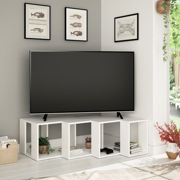 Biely TV stolík Cons Extra White-image-1