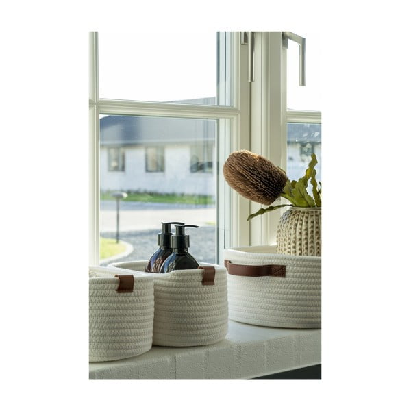 Látkové košíky do kúpeľne v súprave 3 ks 35x25x13 cm Jarana – House Nordic-image-2