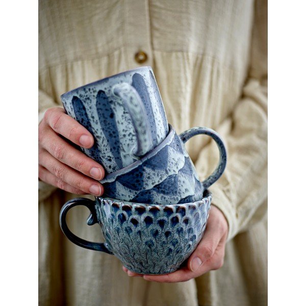 Sivé keramické šálky v súprave 4 ks 365 ml Katrina – Bloomingville-image-4