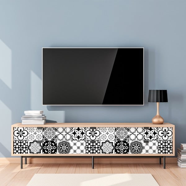 Sada 24 samolepiek na nábytok Ambiance Tiles Stickers For Furniture Pepitano, 20 × 20 cm