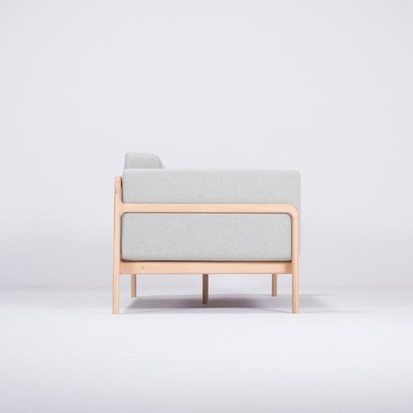 Modrosivá pohovka s konštrukciou z dubového dreva Gazzda Fawn, 180 cm-image-2