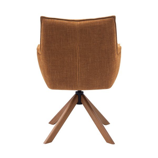 Oranžové čalúnené jedálenské kreslá v súprave 2 ks Marilla – Unique Furniture-image-3