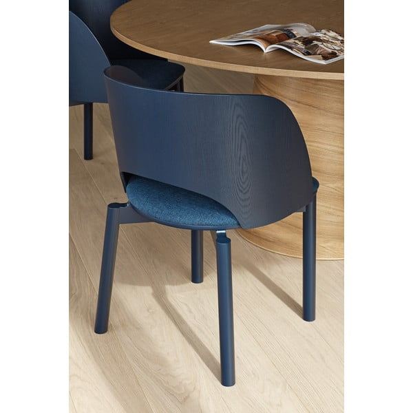 Modré čalúnené jedálenské kreslo Dam – Teulat-image-4