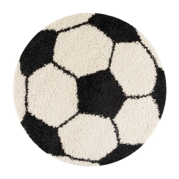 Čierno-krémový detský koberec ø 120 cm Fun – Ayyildiz Carpets