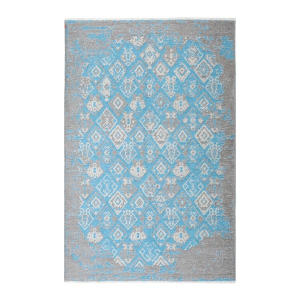 Obojstranný sivo-modrý koberec Vitaus Normani, 77 x 200 cm