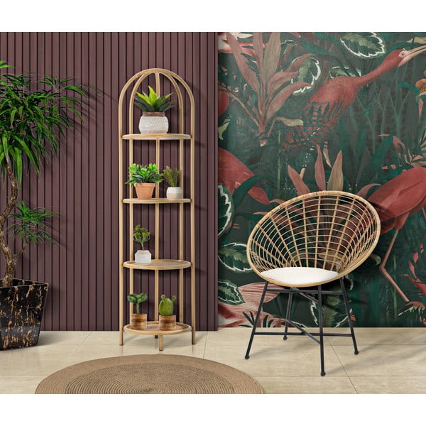 Kovový regál v prírodnej farbe 40x150 cm Panama - Mauro Ferretti-image-1