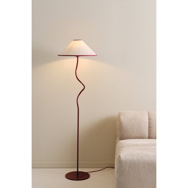 Červená/biela látková so stmievačom stojacia lampa (výška  148 cm) Juliet – Jotex-image-1