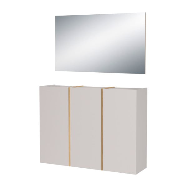 Krémová predsieňová zostava 138x200x37 cm Libbiano – Germania