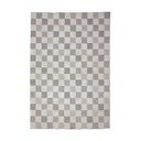 Modrý prateľný koberec s prímesou bavlny 155x230 cm Muted Checkerboard – Flair Rugs