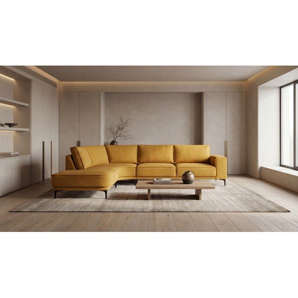 Rohová pohovka v horčicovej farbe (ľavý roh) Copenhagen – Scandic-image-1