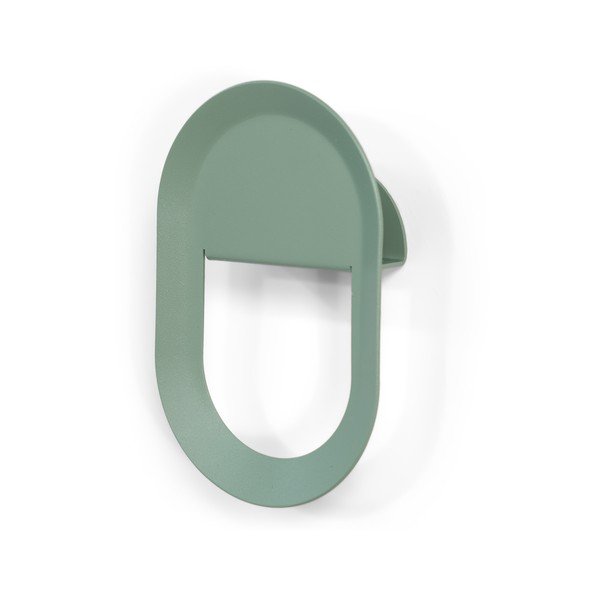 Sivozelený nástenný oceľový háčik Coucou – Spinder Design