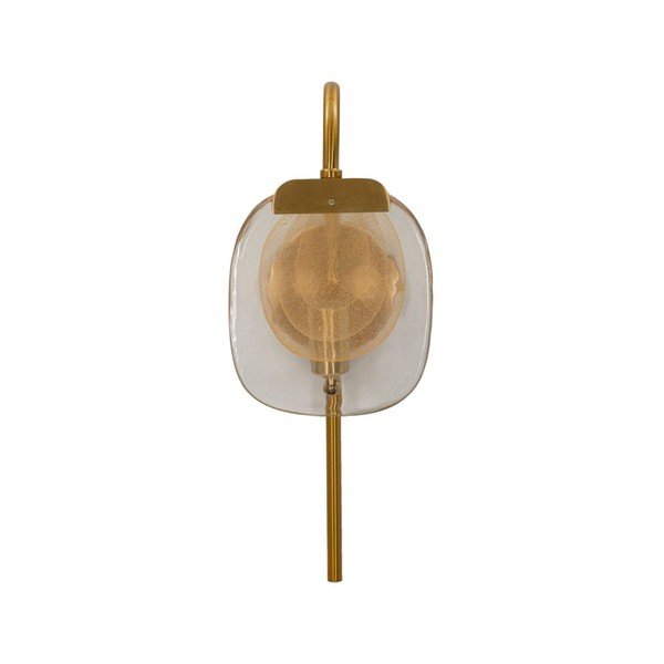Sklenené nástenné svietidlo v zlatej farbe Softy – Mauro Ferretti