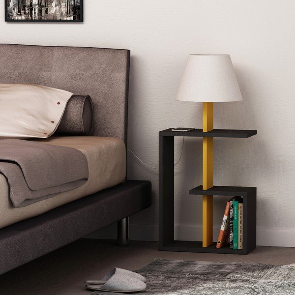 Antracitová voľne stojacia lampa Homitis Saly-image-1