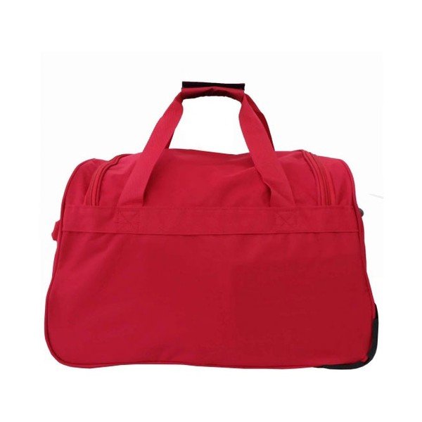 Červená cestovná taška na kolieskach Hero Roulette, 65 l-image-1