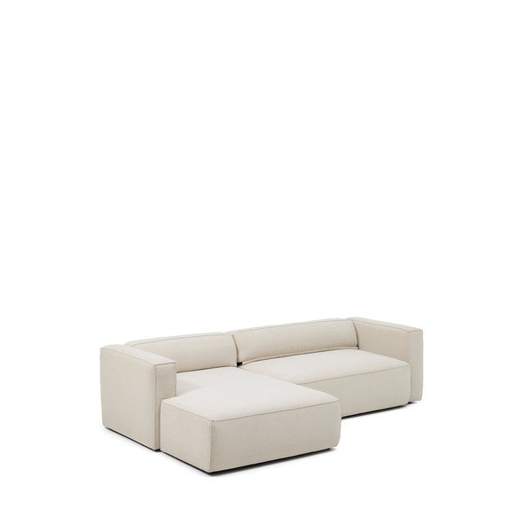 Béžová ženilková rozkladacia rohová pohovka (ľavý roh/s leňoškou) Marela – Kave Home-image-3