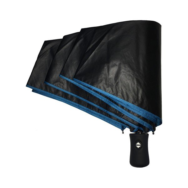 Čierno-modrý vetruodolný dáždnik s UV ochranou Ambiance, ⌀ 97 cm-image-2