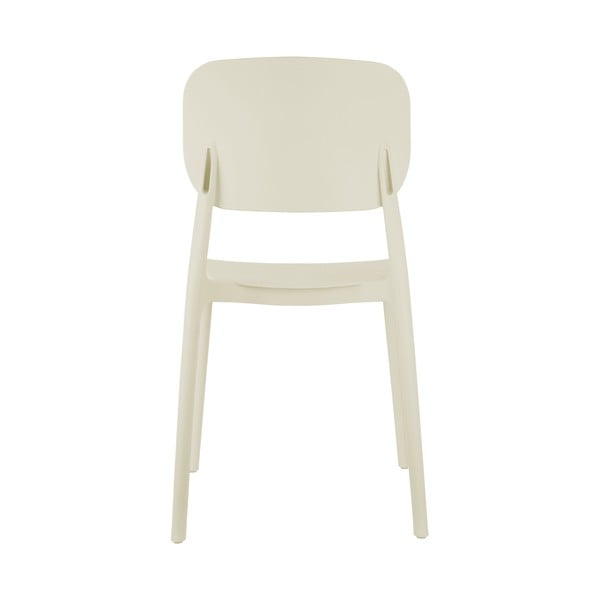 Krémová plastová jedálenská stolička Cheer – Leitmotiv-image-2