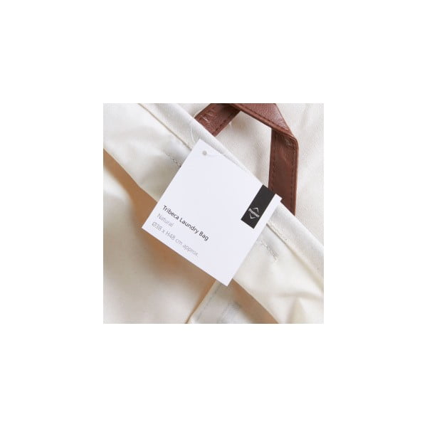 Biely kôš na bielizeň s popisom Premier Housewares Tribeca, 54 l-image-1