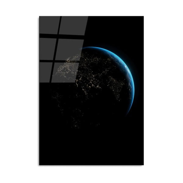 Sklenený obraz 70x100 cm Earth - Wallity