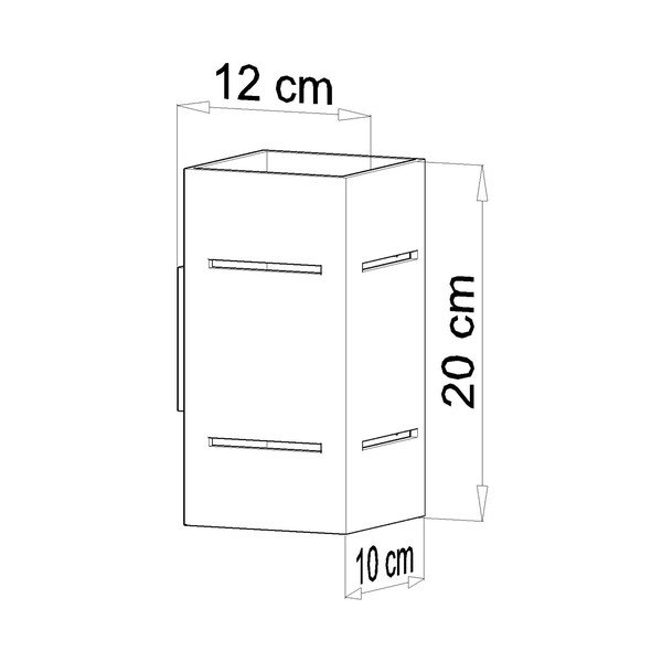 Sivé nástenné svietidlo Sollux Torre-image-2