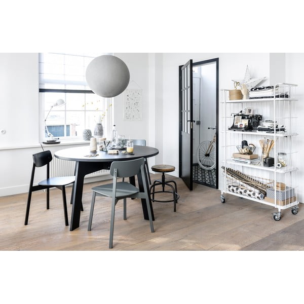 Sivá stolička so sedákom z mangového dreva vtwonen Spider-image-1