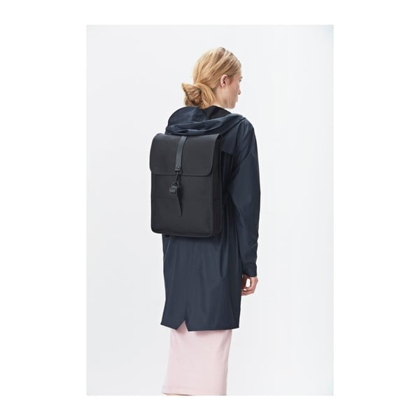 Čierny batoh s vysokou vodoodolnosťou Rains Backpack Mini-image-2