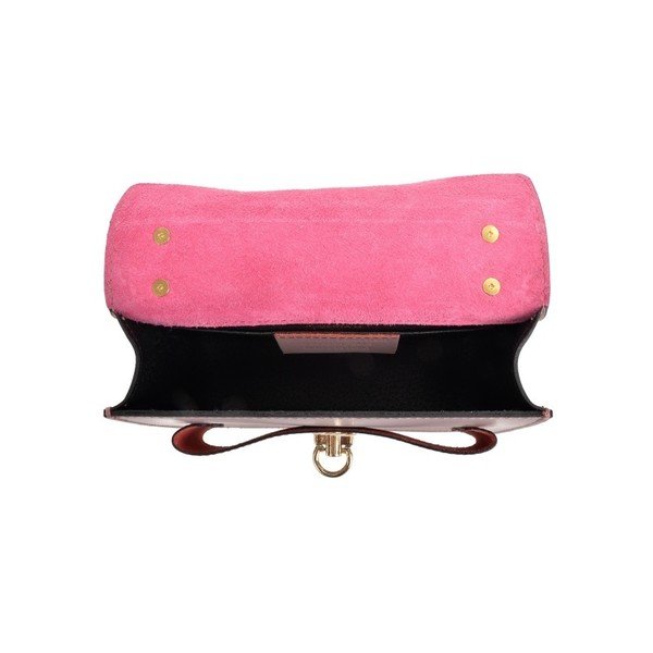 Ružová kožená kabelka Roberta M Ferra Rosa-image-3