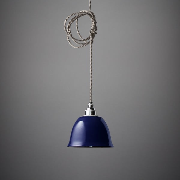 Závesné svetlo Miniature Bell Midnight Blue