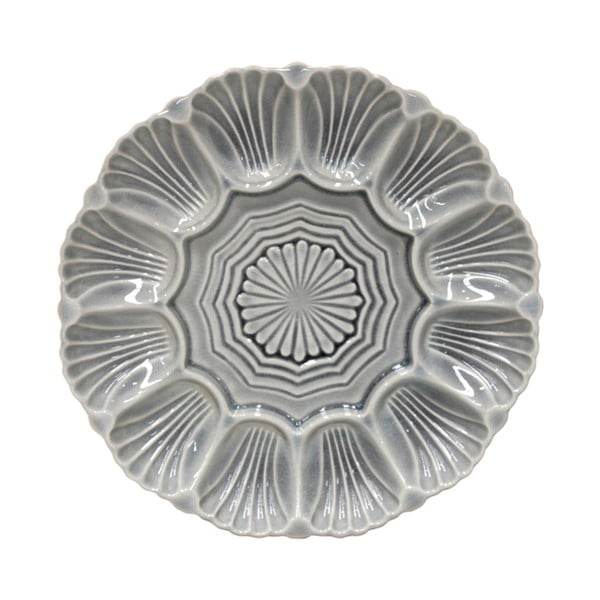Sivý kameninový tanier Costa Nova Cristal, ⌀ 25 cm
