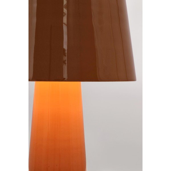 Oranžová kovová LED stolová lampa s kovovým tienidlom (výška  51 cm) Turner – Bizzotto-image-2