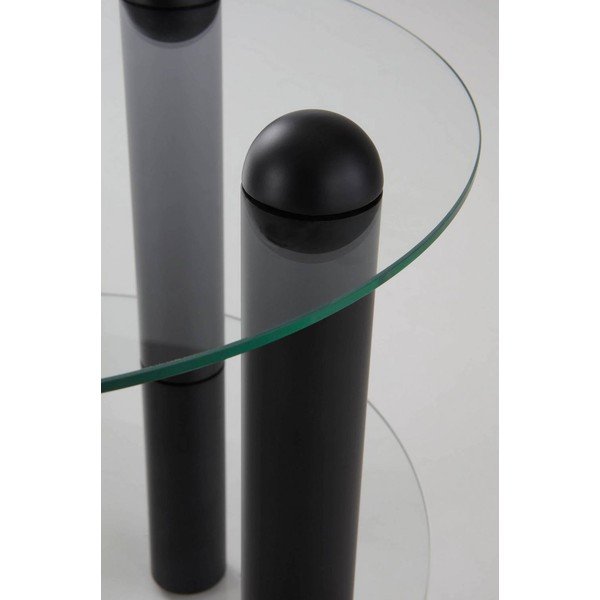 Sklenený okrúhly odkladací stolík ø 48 cm Egan – Jotex-image-3