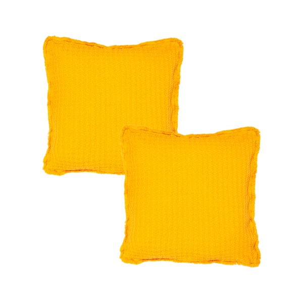 Sada 2 žltých obliečok na vankúš Casa Di Bassi, 45 × 45 cm