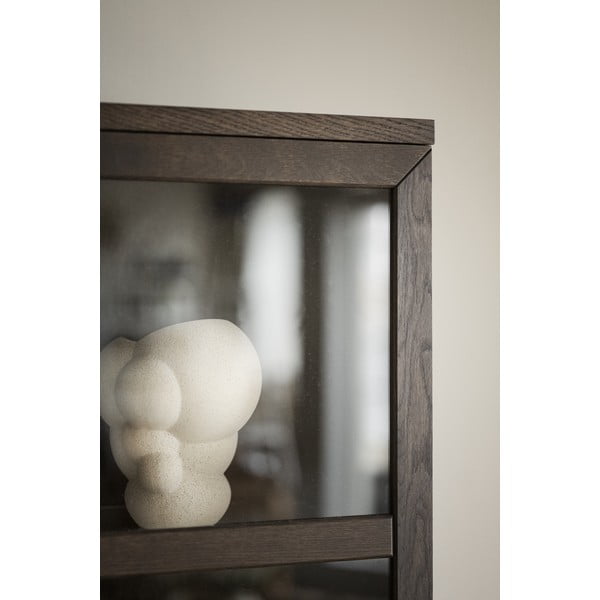 Hnedá vitrína z dubového dreva 95x195 cm Everett – Rowico-image-4