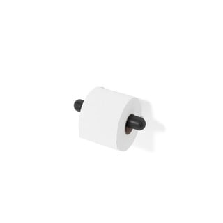 Čierny nástenný držiak na toaletný papier z dubového dreva Wireworks Yoku