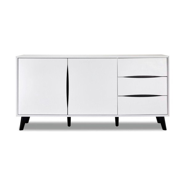 Biela nízka komoda 160x80 cm Lyon – Furnhouse
