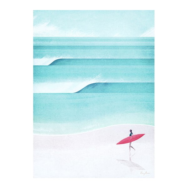 Plagát 30x40 cm Surf Girl IV - Travelposter