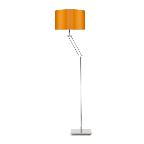 Sivá voľne stojacia lampa s oranžovým tienidlom Citylights Dublin