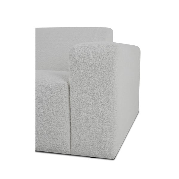 Biela rohová pohovka z textílie buklé (do "U") Roxy – Scandic-image-4