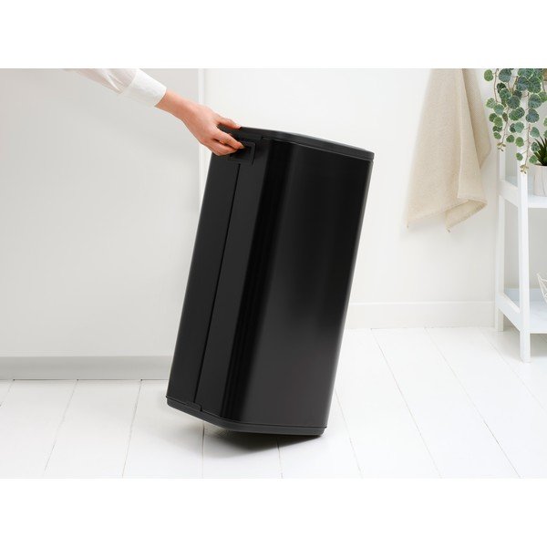 Matne čierny dotykový oceľový odpadkový kôš 30 l Bo Touch – Brabantia-image-2