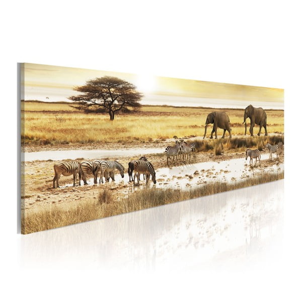 Obraz na plátne Bimago Africa, 135 x 45 cm