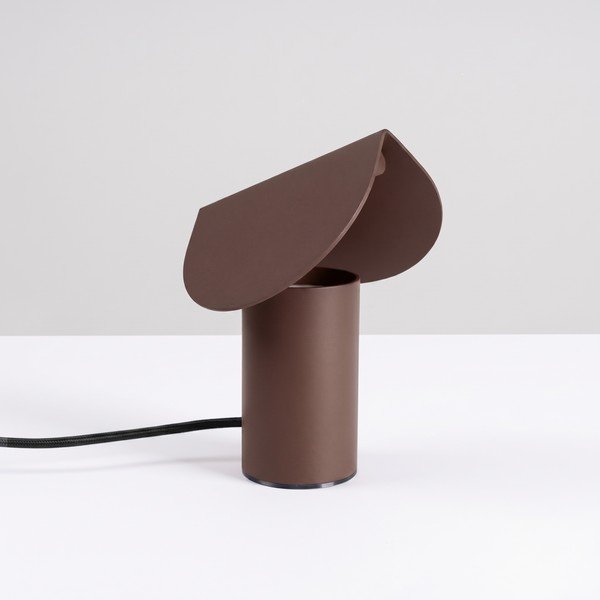 Hnedá hliníková LED stolová lampa (výška  15 cm) BISCUIT – Thoro-image-4